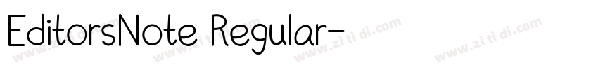EditorsNote Regular字体转换